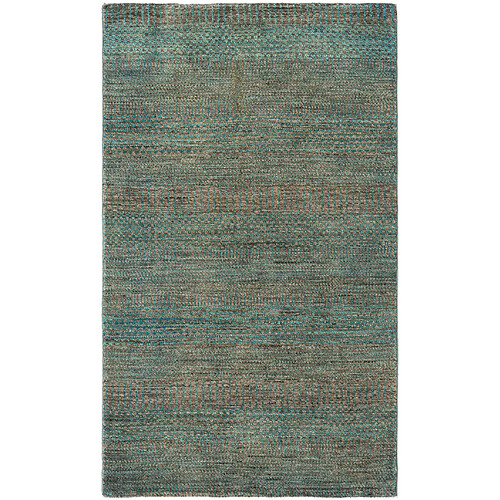 Vidal Tapis de laine 156x91 vert Juma