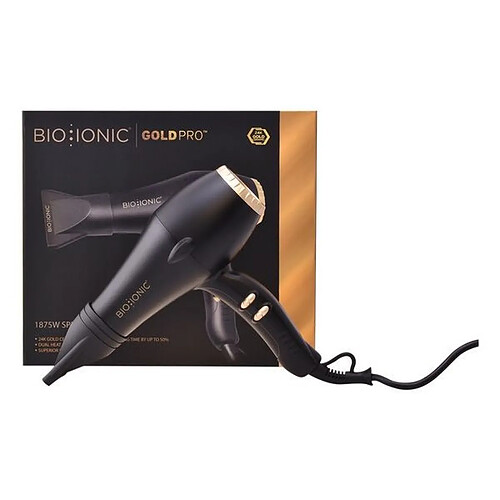 Sèche-cheveux Gold Pro Bio Ionic 1200W Noir