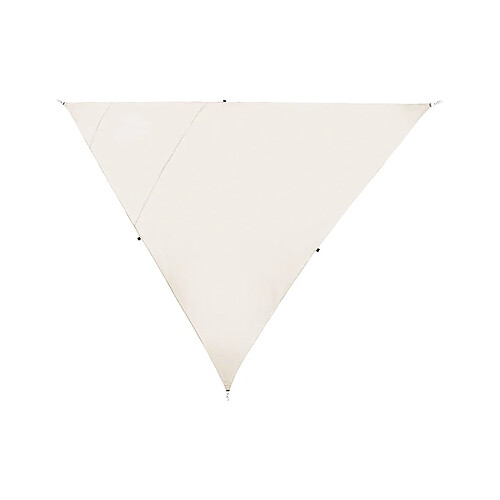 Beliani Voile ombrage triangle 300 x 300 x 300 cm blanc cassé LUKKA