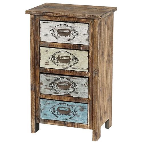 Mendler Commode Cadiz armoire table d'appoint, vintage, shabby chic, 79x48x33cm