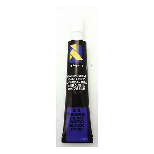 Graines Creatives Cerne pour peinture vitrail - Noir - 20 ml