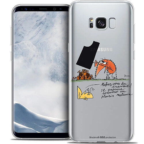 Caseink Coque Housse Etui Samsung Galaxy S8+/ Plus (G955) [Crystal Gel HD Collection Les Shadoks ? Design Le Travail - Souple - Ultra Fin - Imprimé en France]