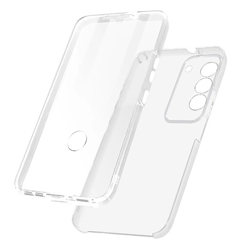 Avizar Coque Intégrale pour Samsung Galaxy S23 Arrière Rigide Avant Souple Transparent