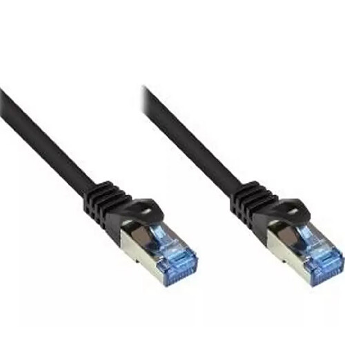 Dätwyler Patchkabel S/STP Uninet 7702 FRNC Cat 6A (ISO/IEC) mit Hirose TM31 RJ45 Stecker, schwarz, 1,5m (ES1.7.0150BK)