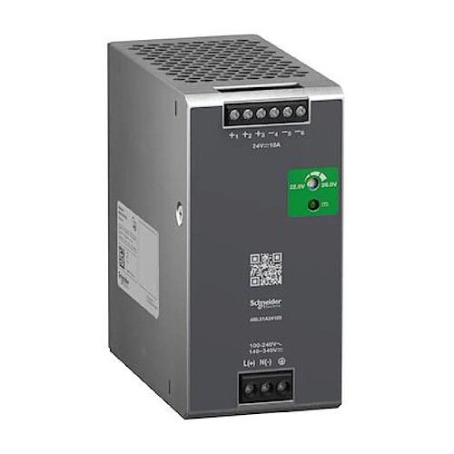 alimentation à découpage - modicon abl - 100 à 240v ac vers 24v dc - 10a - schneider electric abls1a24100