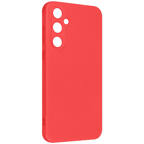 Avizar Coque pour Samsung Galaxy A55 Semi-rigide Soft-touch Anti-traces Rouge