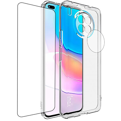 Protection intégrale Verre Trempé pour Honor 50 Lite 4G/ Nova 8i + Verre Trempé Caméra Arrière+Coque silicone transparente -Visiodirect