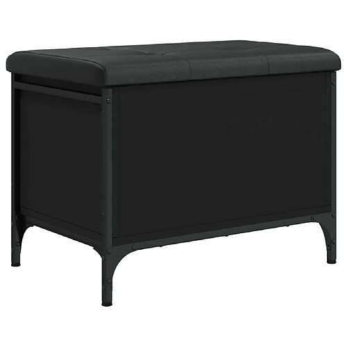 Maison Chic Banc de rangement | Meuble de rangement d'Entrée | Coffres d'Intérieur noir 62x42x45 cm bois d'ingénierie -MN39755