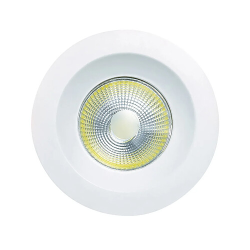 Inspired COB Downlight 9.5cm Rond 5W COB LED 4000K, 450lm, Blanc Mat, Driver Inclus, 3ans de Garantie