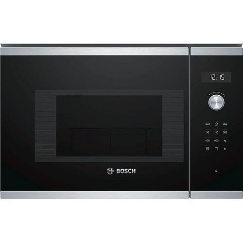 Micro-ondes gril encastrable 20l 800w inox - bel524ms0 - BOSCH