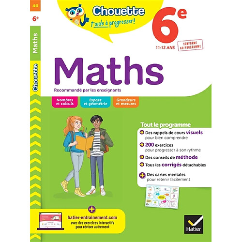 Maths 6e, 11-12 ans : conforme au programme · Occasion