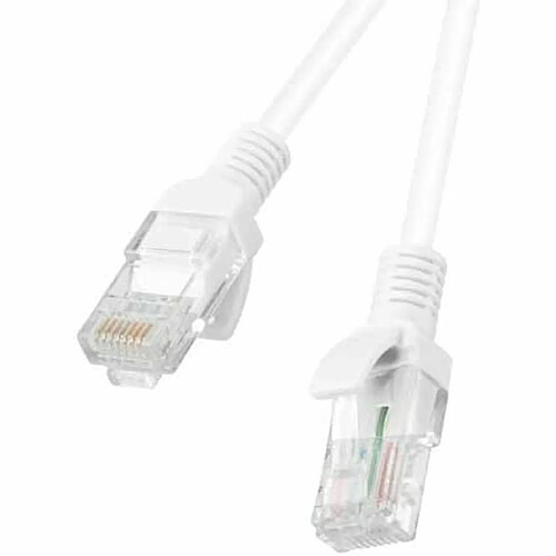 Câble Réseau Rigide UTP 6ème Catégorie Lanberg 1,5 m Blanc