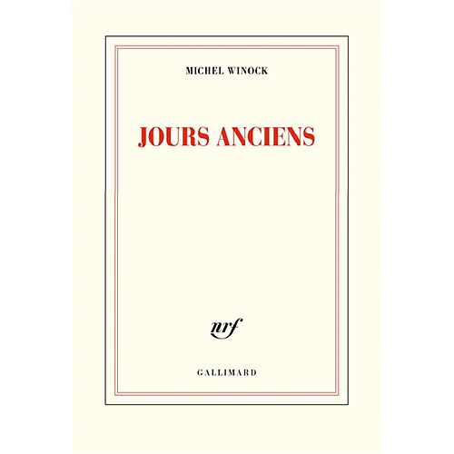 Jours anciens · Occasion