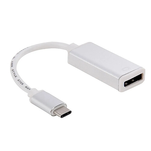 Wewoo Câble argent pour MacBook 12 pouces, Chromebook Pixel 2015, Tablette Tactile Nokia N1, Longueur: environ 10 cm adaptateur USB-C / Type-C 3.1 vers Display