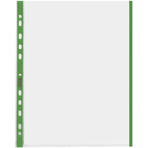 Favorit 100460031 enveloppe à perçage universel avec bord vert intérieur Format A4 Finition texturée d'Orange, Lot de 10 pièces.