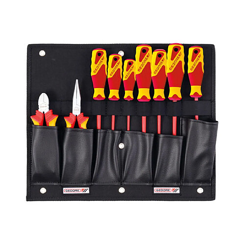 Gedore Porte-outils avec pinces VDE/assortiment de tournevis - 1100 W-002 VDE