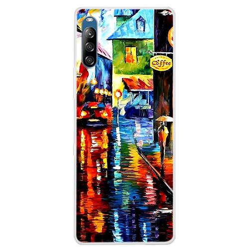 Coque en TPU impression de motifs souple ville pour votre Sony Xperia L4