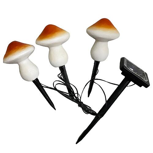 Lumières Solaires de Jardin En Plein Air, Paquet de 3 Lumières de Voie de Paysage Lumières Solaires à énergie de Champignon Imperméables pour