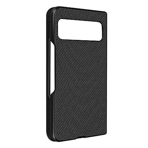 Avizar Coque pour Google Pixel Fold Style carbone Conception 2 parties Noir