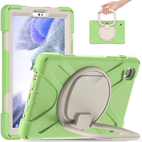 Coque en TPU + Silicone hybride avec béquille rotative à 360° Vert matcha pour votre Samsung Galaxy Tab A7 Lite 8.7 pouces