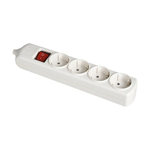 Rallonge 4 prises Schuko avec interrupteur Solera 8004il 3500 W 16 A