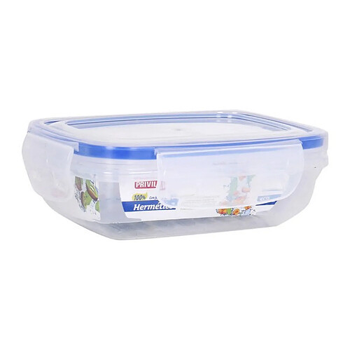 Totalcadeau Lunch box hermétique rectangulaire transparent Boîte Repas Fermeture pour Conservation Capacité - 4000 ml pas cher