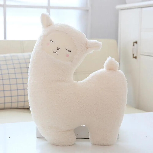 Universal 43 cm couple mignon poupée alpaca dans un oreiller de mouton chaud en peluche en couvercle de coussin | oreillers en peluche