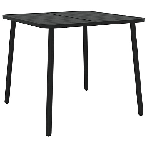 Maison Chic Table de jardin | Table d'extérieur anthracite 80x80x71 cm acier -GKD84102