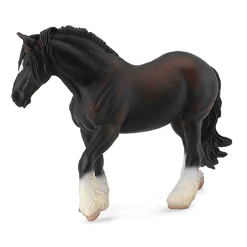 Figurines Collecta Figurine Cheval : Jument Shire Horse noir