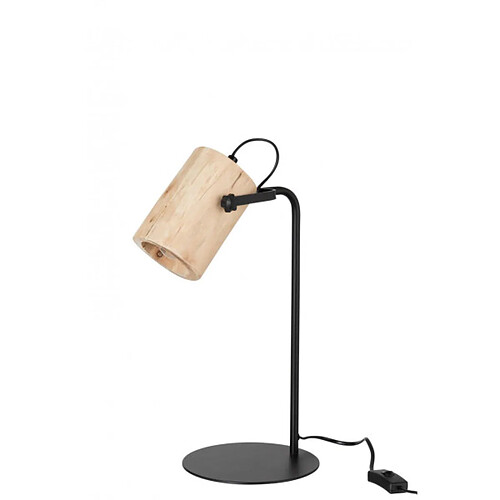 Dansmamaison Lampe De Bureau Silas Bois De Berangan Naturel