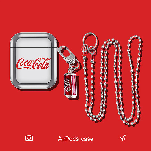 GUPBOO Airpods Coque Housse Étui Protecteur Compatible pour AirPods1/2-Placage de la personnalité du cola