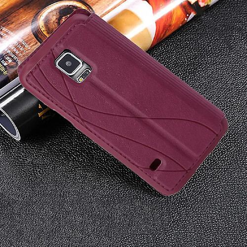 Universal Yyh-Luxury Flip Leather Smart Phone Case adapté à Samsung Galaxy S5 Mini