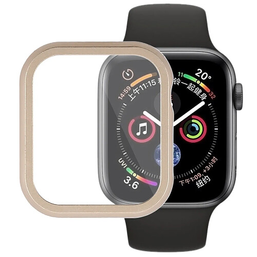 Wewoo Boitier Étui de protection en métal pour cadre avant pour Apple Watch série 4 44 mm (or)