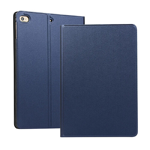 Wewoo Coque Souple Étui de protection en TPU Universal Spring Texture pour iPad Mini 4/5 avec support Bleu foncé