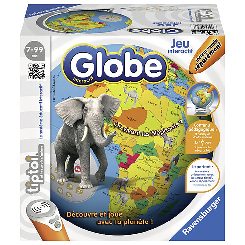 Ravensburger - Globe interactif - Tiptoi® - 4005556007936