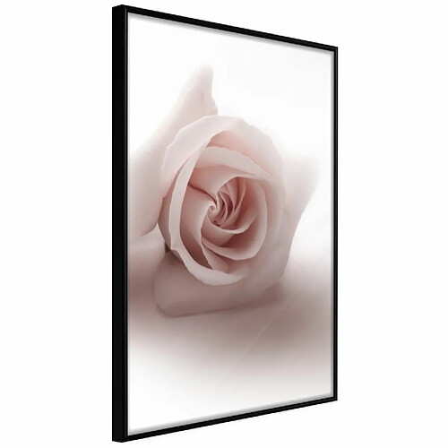 Paris Prix Affiche Murale Encadrée Subtle Flower 30 x 45 cm Noir