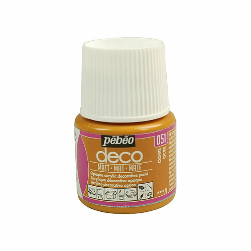 Pébéo Peinture acrylique opaque mate 45 ml - Ocre