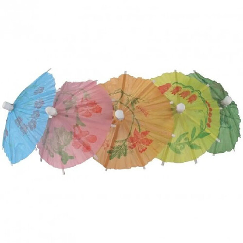 Materiel Chr Pro Parasols en papier différentes couleurs pour cocktails professionnels - Lot de 144 - Papier