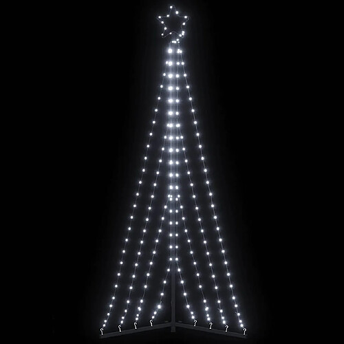 vidaXL Guirlande de sapin de Noël 339 LED blanc froid 180 cm