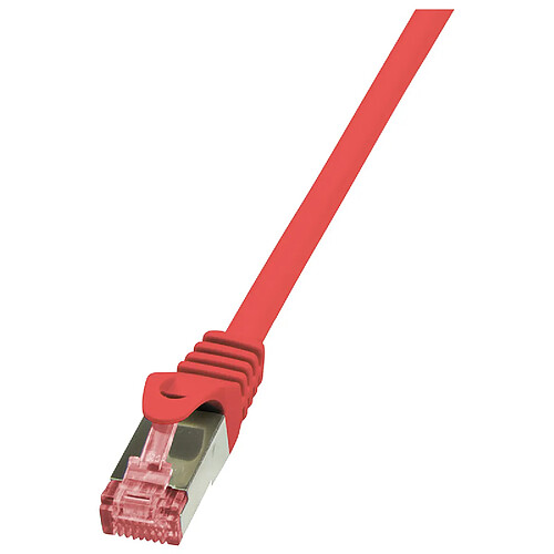 LogiLink Câble patch, Cat. 6, S/FTP, 1 m, rouge ()