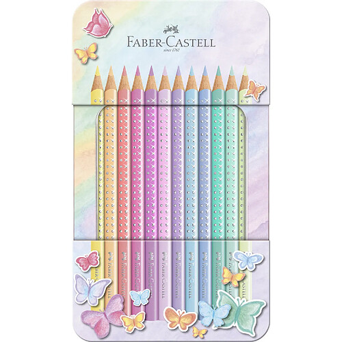 FABER-CASTELL Crayon de couleur SPARKLE PASTEL, étui de 12 ()