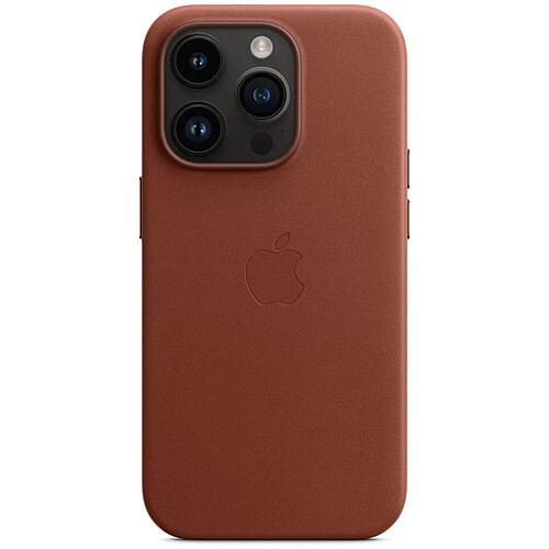 Apple Coque Leather MagSafe pour l'iPhone 14 Pro - Umber