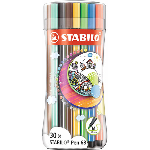 Ensemble de Marqueurs Stabilo Pen 68 1 Unités