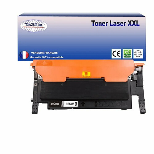 Toner Laser compatible Samsung CLP363, CLP364 (CLT-K406S) Noire - 1 500 pages - T3AZUR