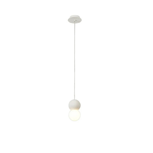 Luminaire Center Suspension Galaxia Ciment blanc et blanc