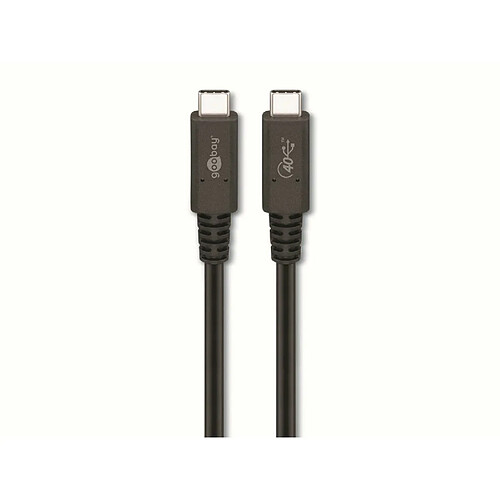 Goobay USB4 Gen 3x2 Kabel, USB-C Stecker > USB-C Stecker, Koaxialkabel