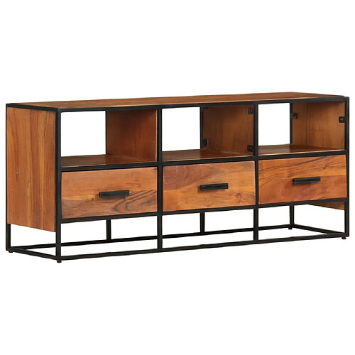 Maison Chic Meuble TV scandinave - Banc TV pour salon 110x30x45 cm Bois d'acacia massif -MN65946