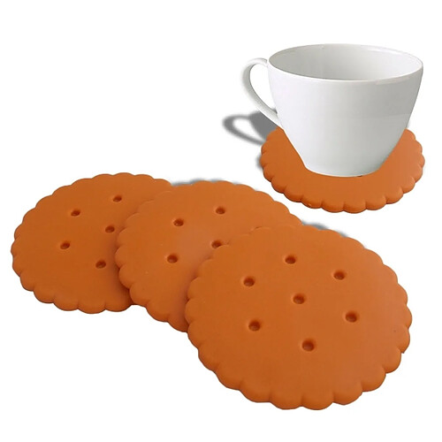 Totalcadeau 4 dessous de verre biscuit