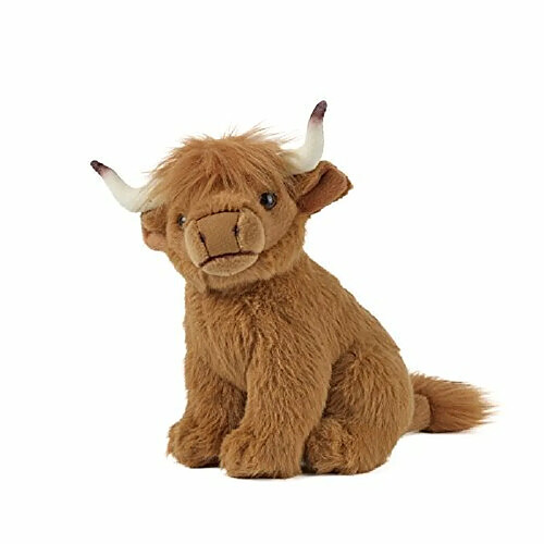 Peluche Living Nature - Petite Vache Highland (20cm)