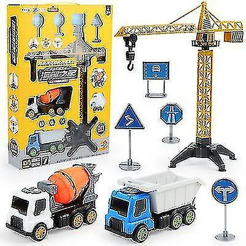 Universal Simulation Construction Truck Crane Tower Touet Set Fire Truck Model Toy (Engineering)